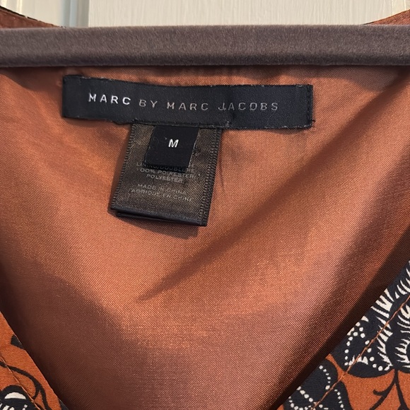 Rare Halloween 100% Silk Marc by Marc Jacobs Dress with Bat/Autumn Print - Picture 9 of 10